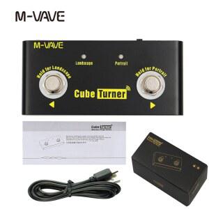 호환 Mvave Cube Turner 무선 페이지 터너 페달 충전식 음악 시트 터너는 아이폰 호환 호환 Android용 루퍼 연결을 지원합니다