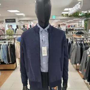 런던포그(계양) HL01 면 혼방집업가디건 네이비색 면 혼방 집업 가디건 LPFBA05Z(50)