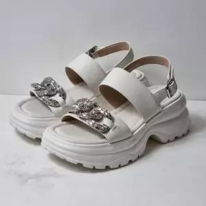 [탠디]미셸by탠디 TC01 여성 6cm 통굽 플랫폼 샌들 키높이 체인 장식 데일리 캐주얼 슈즈 X26032SB3 (49422