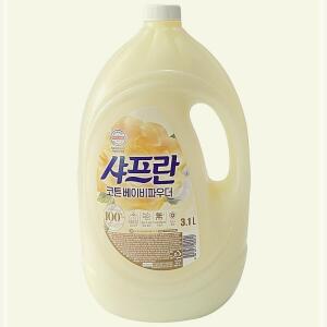 코튼베이비 파우더 3 -O 학교 관공서 코튼향 세탁 코튼앤크림 빨래세제 샤프란 유연제 섬유