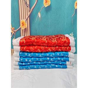 원앙금침 복고 황제 실크 이불 레트로 전통 금사국 금술 90x190 행운 제품 비단