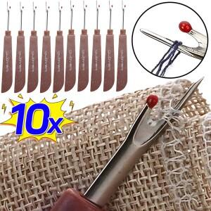 스틸 스레드 커터 나무 플라스틱 핸들 솔기 리퍼 스티치 제거 칼 바늘 아트 바느질 도구  DIY 액세서리  1