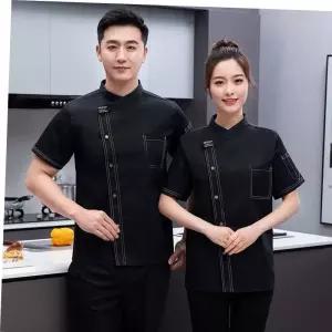 셰프 반팔 조리복 상의 위생복 주방복 한식 유니폼