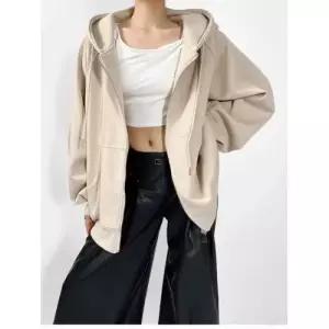 스트레인지 하프 여친 캐주얼 코트 후드 데일리룩 오버핏 bf풍 하의실종 티 KUK1