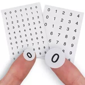 원형 숫자스티커 번호 스티커 10장
