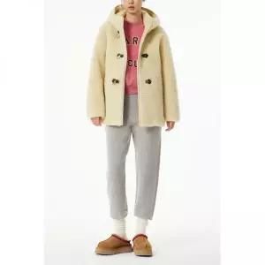 지컷 울 블랜드 플리스 롱 코트 7214475202 1162142