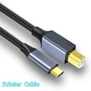 USB B 2.0 프린터 케이블 epson호환 hp 호환 canon호환 Brother macbook 호환 Pro 용 편조 스캐너 samsung