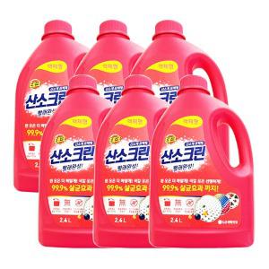 엘지 테크 액체형 표백제 산소크린 2.4Lx 6개