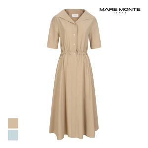 [마레몬떼] 와이드카라 반팔 원피스_M235MOP23M0