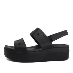 [보리보리/크록스 슈즈]크록스 브루클린 포유 웨지 샌들 슬리퍼 휴양지 블랙 210676-001