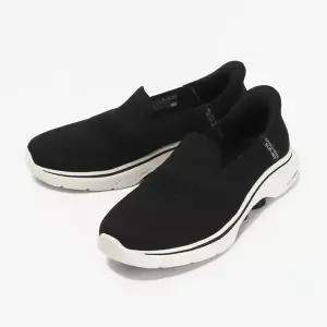 스케쳐스 운동화 고워크 7 여성 슬립온 블랙/화이트 125258BKW