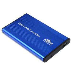 USB2.0 하드 드라이브 디스크 인클로저 HDD 외부 박스 케이스 캐디 데스크탑 컴퓨터 PC 용 LED 조명이있는 2.5 IDE 9-RS
