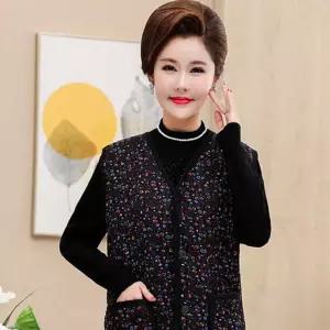 할머니 베스트 누빔 조끼