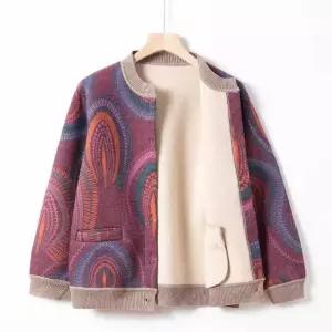 할머니가디건 니트가디건 스웨터 엄마 기모 할머니