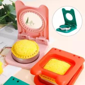 원형 샌드위치 메이커 그린 식빵 틀 토스트 만들기 N571