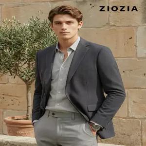 [지오지아]스탠다드 다크그레이 폴리 써커 자켓 S (AEE2KG1601_DGR)