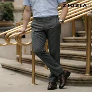 [지오지아]미라클 잔체크 다크카키 정장팬츠 (ABE2SP1206_DKH)