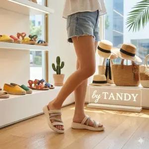 [탠디]미셸BY탠디 여성양가죽 뮬슬리퍼X24035KKMLDWSGA