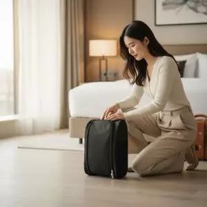 여행용 운동화 골프화 보관 파우치 휴대용 신발 수납 주머니 메쉬