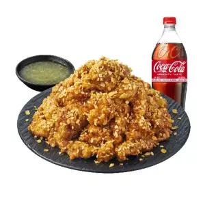 [노랑통닭] (순살)우도 땅콩 치킨+콜라1.25L
