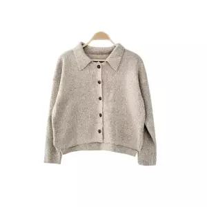 [리빌모아]여자 카라 가디건 블라우스 자켓 원피스 하객룩 트위드자켓 여성가디건DJW-