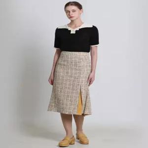 [데코][데코(DECO)] 트위드 머메이드 스커트 (택가격 379000원)