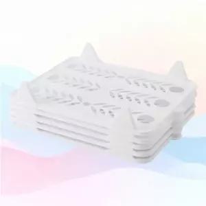 (색상 화이트)WL 옷장 정리 트레이 옷 보관 티셔츠 수납 선반 서랍