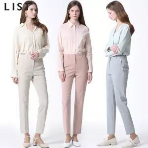 [리스트][리스트] 에이바 솔리드 슬림 슬랙스 팬츠