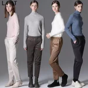 [리스트][리스트] 따뜻한 슬림핏 허리밴딩 스웨이드소재 팬츠