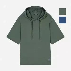 [뱅뱅]빅사이즈 공용 미니쭈리 후드 반팔티(BTM138)EIC