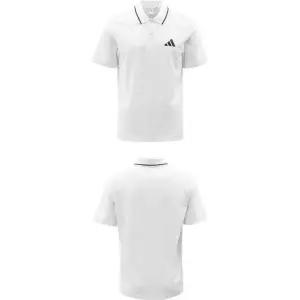 아디다스 남성 캐주얼 화이트 골프 일상 카라티 반팔 상의 바캉스 기능성셔츠 활력넘치는 단체티 시원한티