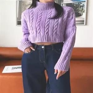 여자 5컬러 케이블 니트 꽈배기 목폴라 하이넥 스웨터