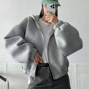 [하프클럽/에이치스타일](OT)스터크롭후드집업 봄 여성 후드집업