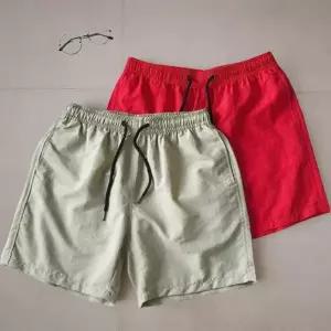 [하프클럽/옷자락]남녀공용 여름 해변 의류 3부 밴딩 단색 팬츠