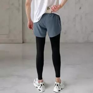 [하프클럽/옷자락]남성 밴딩 반바지 포켓 일체형 운동 레깅스