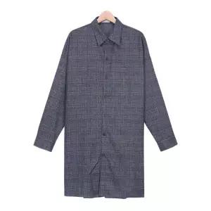 [하프클럽/] 셔츠 자켓 SBI036 2COLOR 남성 체크 롱 자켓