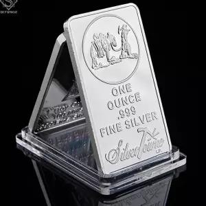 실버바 금속 동전 문구 보관 실버 투명 기념실버바 아메리칸 프로스펙터 소장품