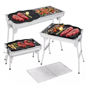 꾸버스 스텐 바베큐그릴 모음 스탠다드 포터블 휴대용 접이식 야외용 숯불 BBQ 화로대 야외용 캠핑그릴 펜션 도매 펜션