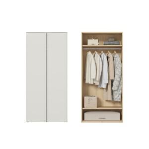 한샘 바이엘 소프트 옷장 크림화이트 90cm(높이216cm) 1단 행거형