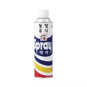 동성 유니 락카 유광 백색 스프레이 420ml 페인트
