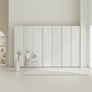 한샘 아트월 거울옷장세트 비대칭형 300cm(216cm) 행거형 2종