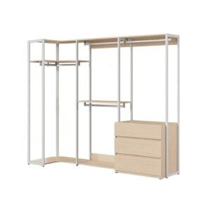 한샘 스테이 내추럴 드레스룸 세트 240+77cm 서랍형