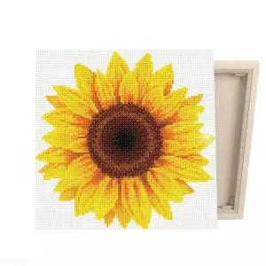 아트박스/아이러브페인팅 DIY캔버스형 보석십자수 30x30cm 한송이 해바라기