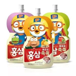 [팔도]팔도 뽀로로 홍삼쏙쏙 사과매실 / 포도블루베리 / 오렌지 100ml 40개입