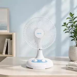 인더스 INDUS 탁상형 선풍기 타이머 자동회전 책상 스틸 안전망 IN-T229