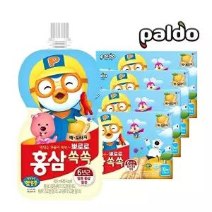[팔도]팔도 뽀로로 홍삼쏙쏙 배도라지 100ml 40개입