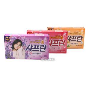 샤프란 아로마시트 30매 섬유유연제 섬유린스 종이섬 피죤
