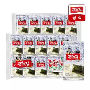 [광천김] 3대째 달인 파래 도시락김 4g 20봉x2팩 40봉