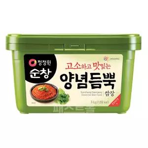 청정원 순창 양념듬뿍 쌈장(사각) 3kg
