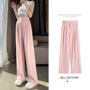 스타일아유 정장바지 여성 하이웨스트 롱 얇은 일자 통바지 와이드 팬츠 오피스룩 출근룩 캐주얼 LP0734